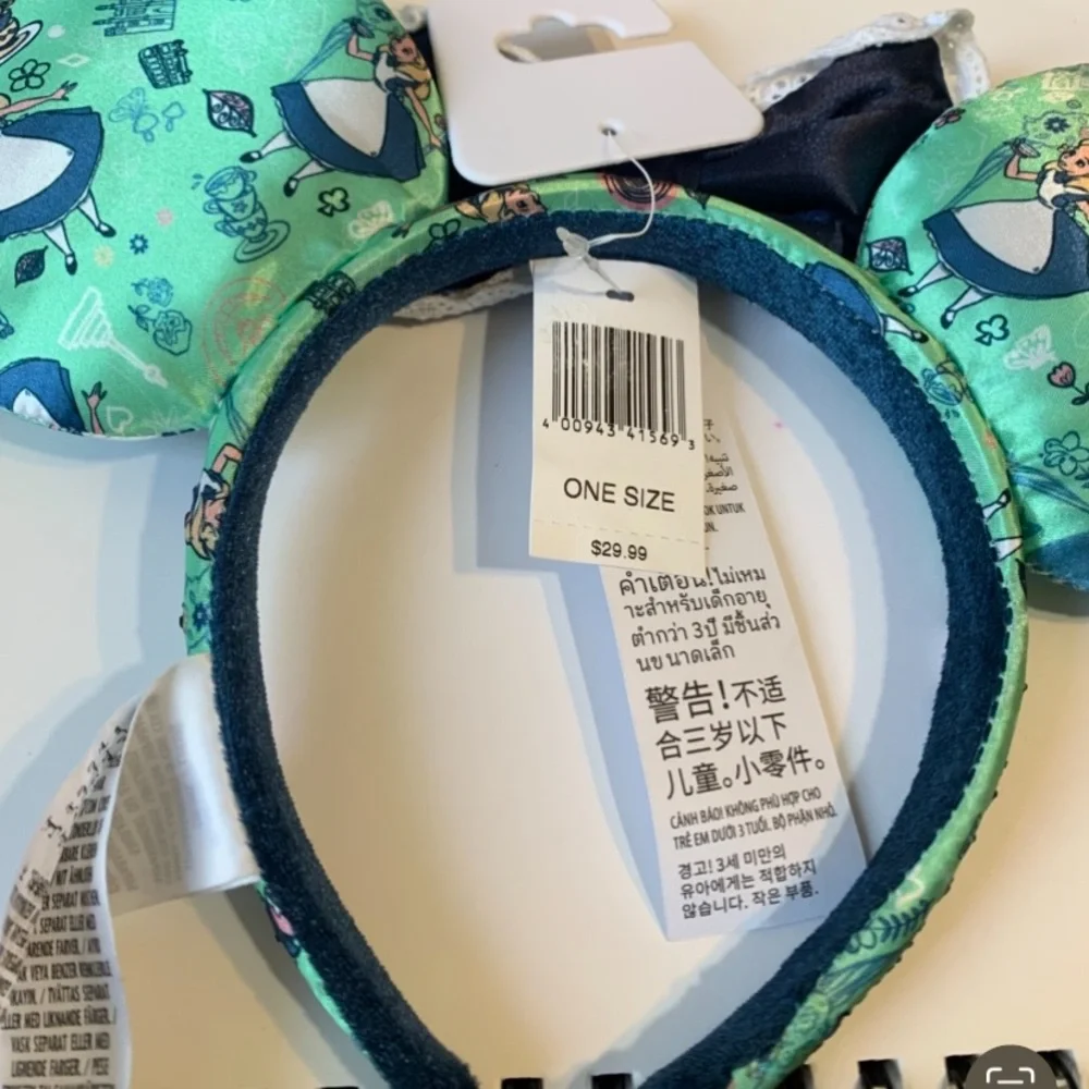 Disney Green and Blue Alice Headband